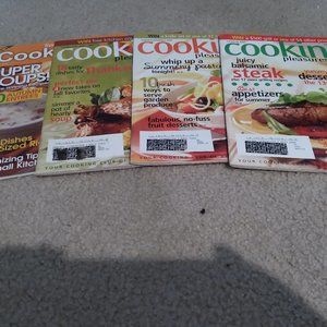 COOKING PLEASURES MAGAZINE LOT - 4